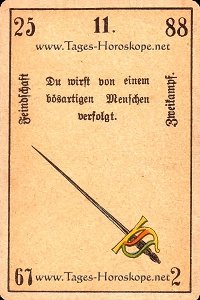 Kabbalahoroskop der Degen