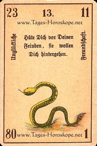 Kabbalahoroskop die Schlange